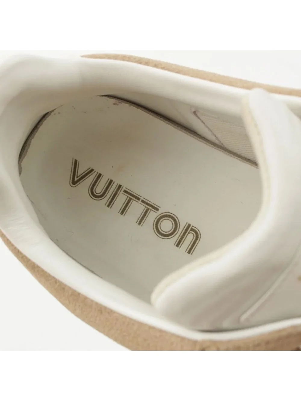 Louis Vuitton Groovy Suede Sneakers Beige